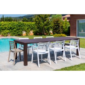 4 GARBAR WIND Silla Con Brazos Interior, Exterior Gris oscuro - 4 unidades
