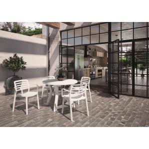 4 GARBAR WIND Silla Con Brazos Interior, Exterior Gris oscuro - 4 unidades