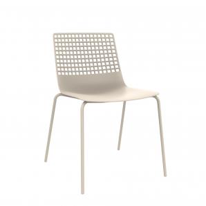 2 RESOL WIRE Silla Interior, Exterior  Blanco - 2 unidades