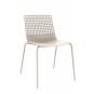 2 RESOL WIRE Silla Interior, Exterior  Blanco - 2 unidades