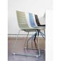 2 RESOL WIRE Silla Patín Interior, Exterior  Gris verdoso - 2 unidades
