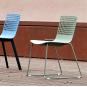 2 RESOL WIRE Silla Patín Interior, Exterior  Gris verdoso - 2 unidades