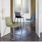 2 RESOL WIRE Silla Patín Interior, Exterior  Gris verdoso - 2 unidades