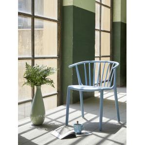 2 RESOL WOODY Silla Interior, Exterior  Azul retro - 2 unidades