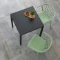 2 RESOL WOODY Silla Interior, Exterior  Azul retro - 2 unidades