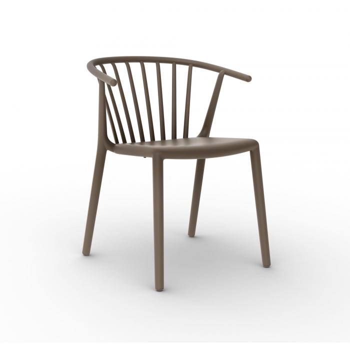 2 RESOL WOODY Silla Interior, Exterior  Chocolate - 2 unidades