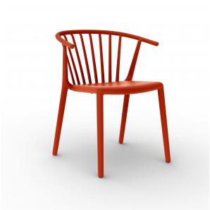 2 RESOL WOODY Silla Interior, Exterior  Rojo - 2 unidades