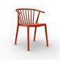 2 RESOL WOODY Silla Interior, Exterior  Rojo - 2 unidades