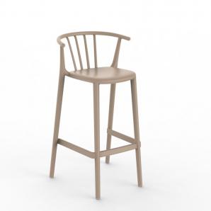 2 RESOL WOODY Taburete Alto Interior, Exterior  Arena - 2 unidades