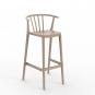 2 RESOL WOODY Taburete Alto Interior, Exterior  Arena - 2 unidades