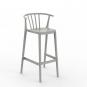 2 RESOL WOODY Taburete Alto Interior, Exterior  Gris verdoso - 2 unidades