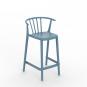 2 RESOL WOODY Taburete Medio Interior, Exterior  Azul retro - 2 unidades