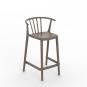 2 RESOL WOODY Taburete Medio Interior, Exterior  Chocolate - 2 unidades