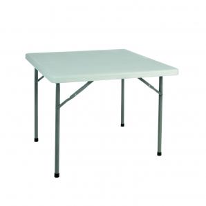 GARBAR YAGO Mesa Cuadrada Plegable Interior, Exterior 88x88 Gris