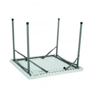 GARBAR YAGO Mesa Cuadrada Plegable Interior, Exterior 88x88 Gris
