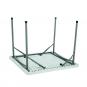 GARBAR YAGO Mesa Cuadrada Plegable Interior, Exterior 88x88 Gris