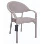 4 Sillones torremolinos, apilable, polipropileno capuccino - 4 unidades