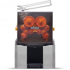 Exprimidor de Zumo Automático, Negro, 25 Naranjas por Minuto, Cubierta Transparente, MIZUMO EASYPRO Z BLACK
