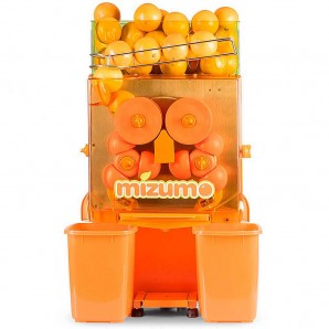 Exprimidor de Zumo Automático, Color Naranja, 25 Naranjas por Minuto, Cubierta Transparente, MIZUMO EASYPRO P