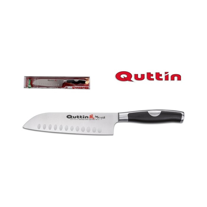 CUCHILLO SANTOKU 18CM C/ALVEOLOS MOARE - Imagen 1