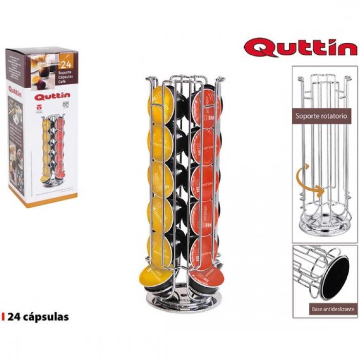 SOPORTE 24 CAPSULAS CAFE ROTATORIO QUTTIN - Imagen 1