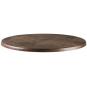 2 Tableros de mesa werzalit-sm, marrón óxido 223, 80 cms de diámetro*. - 2 unidades