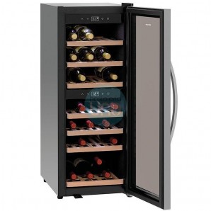 Nevera Vinoteca Refrigerador para Vino, 2 Zonas de Temperatura, 38 Botellas, Bartscher 2Z 38FL
