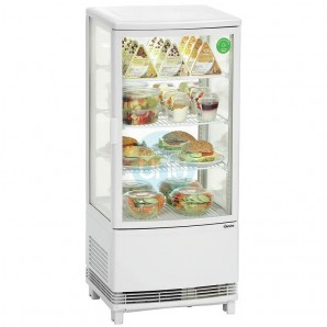 Expositor Refrigerado 4 Caras, 4 Alturas, 86 Litros, Blanco, Bartscher