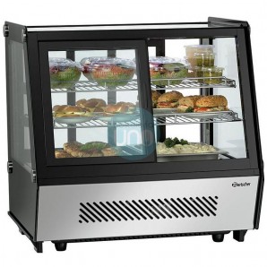 Mostrador Refrigerado, Puerta en Ambos Lados, 71 cm Ancho, 3 Alturas, 120 Litros, Bartscher DeliCool II-D