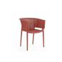 4 Sillones bill, apilable,  polipropileno antracita - 4 unidades