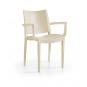 30 Sillones beybe, apilable, polipropileno blanco - 30 unidades