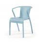 4 Sillones lugo, apilable,  polipropileno antracita* - 4 unidades