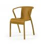 4 Sillones lugo, apilable,  polipropileno antracita* - 4 unidades