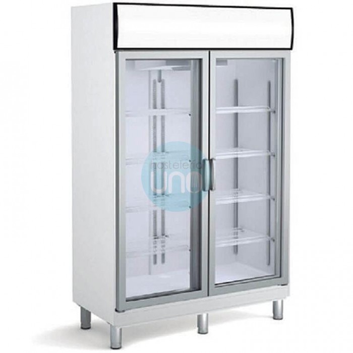 Armario Refrigerado Expositor, 1000 Litros, 8 Estantes, Blanco, Coreco AGPC125