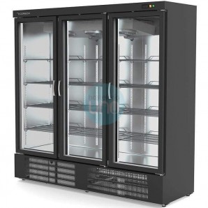 Armario Expositor Refrigerado, 3 Puertas, 12 Estantes, 1852 Litros, Negra, Coreco EBR-2003