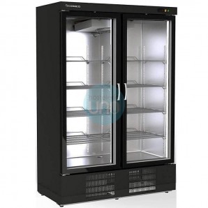 Armario Congelador Expositor Doble, 8 Estantes, 1201 Litros, Negro, Coreco EBC-1302
