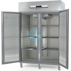 Armario Refrigerado Doble, 1404 Litros, 22 Guías, 6 Estantes GN2/1, INOX, Coreco AGR-1002PF