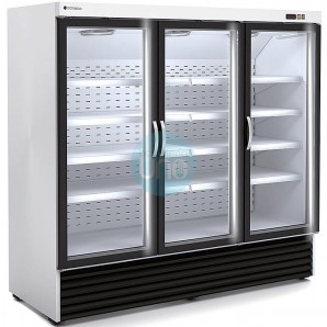 Armario Congelador Expositor Triple, Blanco, 4+4 Estantes, Fondo 86,5 cm, Coreco CVC-2003BB