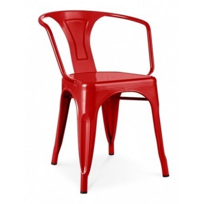 4 Sillones tol mar, acero, rojo* - 4 unidades