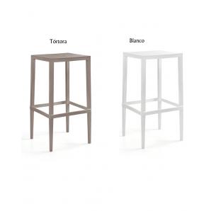 Mesa chopin-103, apilable, polipropileno blanco, 50 x 50 x 103 cms