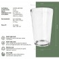 Set 24 Vasos Doble de Cerveza irrompible Copoliéster Transparente - DOBLE