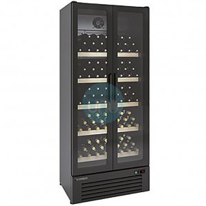 Armario Expositor de Vinos Vertical, 2 Temperaturas, 110 Botellas, 2 Puertas Batientes, Coreco CDECWR-23