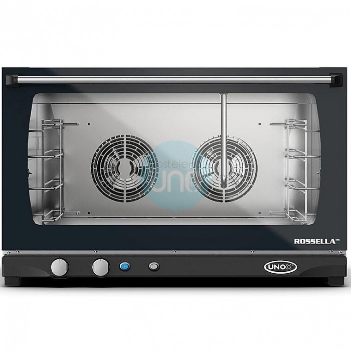 Horno Convección Eléctrico, con Humidificador, 4 Bandejas 60x40, Control Manual, UNOX Bakerlux Linemiss Rosella UP