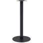 Mesa alta bombay, negra, base de 110 cms y tapa de 60 cms. color a elegir, tableros de 60 cms: werzalit alemania - haya 19