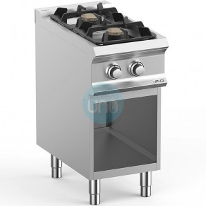 Cocina a Gas de Pie, 2 Fuegos, 2 x 5,5 kW, Fondo 70 cm, MBM Domina Pro 700 FB74AXS