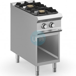 Cocina a Gas de Pie con Mueble, 2 Fuegos, 2 x 5,5 kW, Fondo 90 cm, MBM Domina Pro 900 FB94AXXS