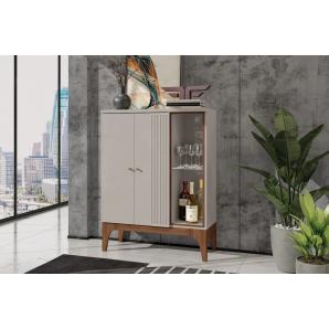 Bar buffet veneza, blanco roto y matte, 90 x122 cms.