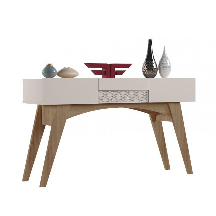 Multifuncional star, mdp cedro y blanco roto, 136 x 37 cms