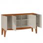 Buffet jade, 4 puertas, blanco roto y matte, 136 cms.