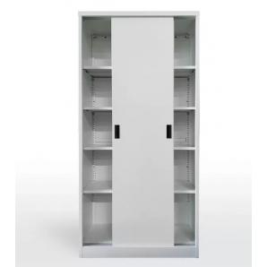 Armario olimpo, metálico, puertas correderas, gris ral 7035, 90x46x185 cms